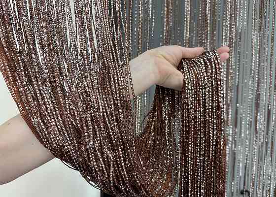 Шторы-нити Rovi Premium с люрексом Коричневый 300х300см 1 шт (61-115) Киев
