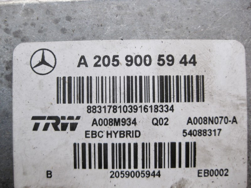 Mercedes-Benz  A2059005647 Гідравлічний блок ABS у зборі з електронною частиною C-Class Coupe С205 C-Class W205 C-Class Estate S205 C-Class Cabrio A20 Одеса - фото 4