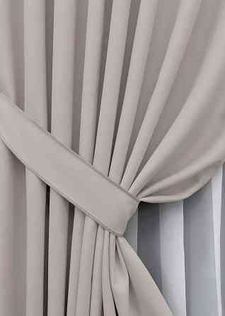 Комплект штор VR-Textil Блекаут двосторонній Scandi № 1901ш Світло-бежевий 150х270 см 2 шт (33-0934) Київ