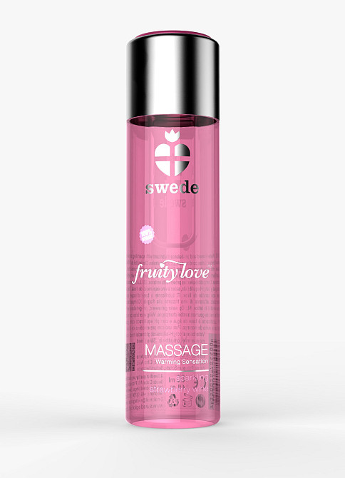 Массажное масло - Swede Fruity Love Sparkling Strawberry Wine, 60 мл Sex Aura Киев - изображение 1