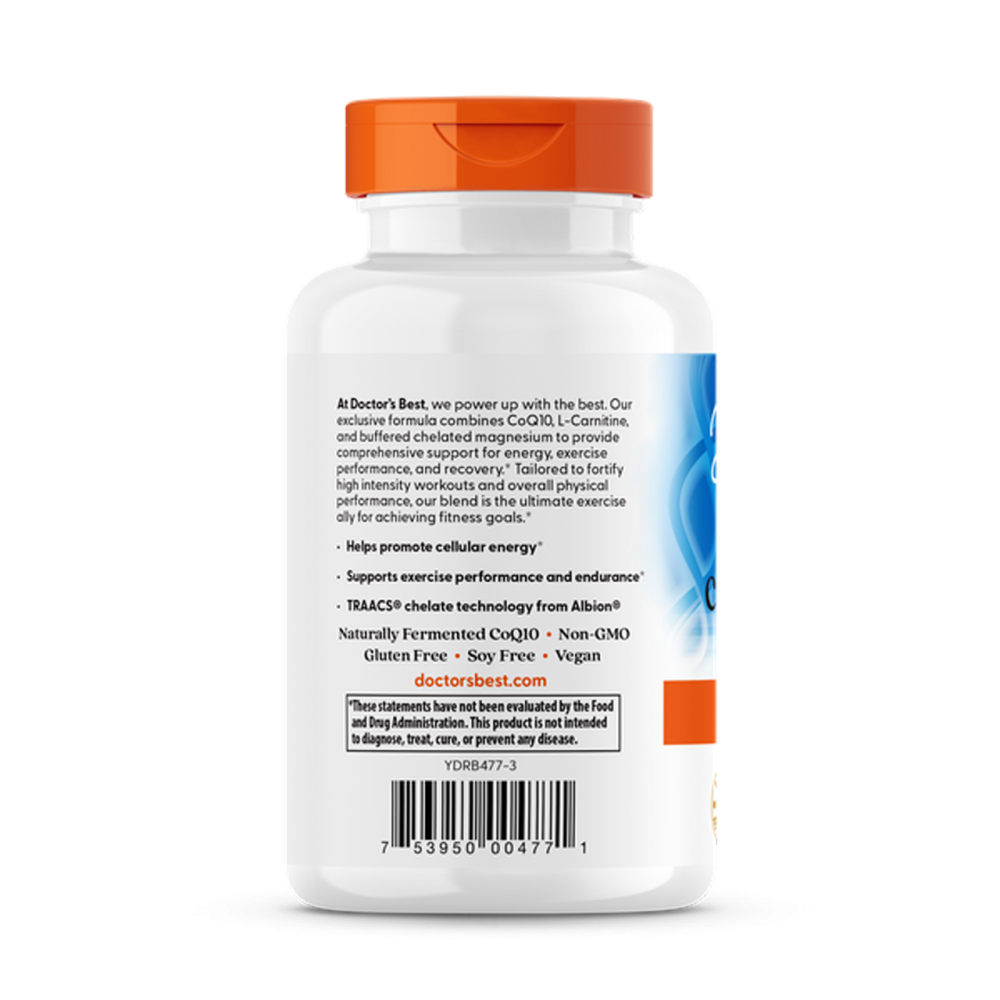 Коэнзим Q10 карнитин и магний для памяти и сердца Doctor's Best CoQ10 L-Carnitine Magnesium 90 капс Киев - изображение 3
