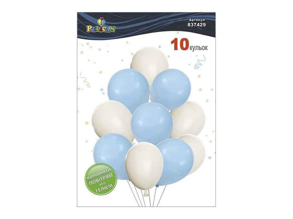 Набір з кульок Небесна краса 10шт латекс макарун ТМ PELICAN Київ - фото 1