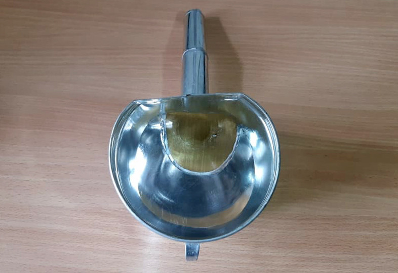 Лейка металлическая с латунной сеткой  (носик толстый кривой) Мукачево - изображение 3