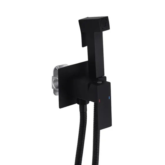 Гігієнічний душ прихованого монтажу WEZER PRO9В-02-BLACK чорний Київ