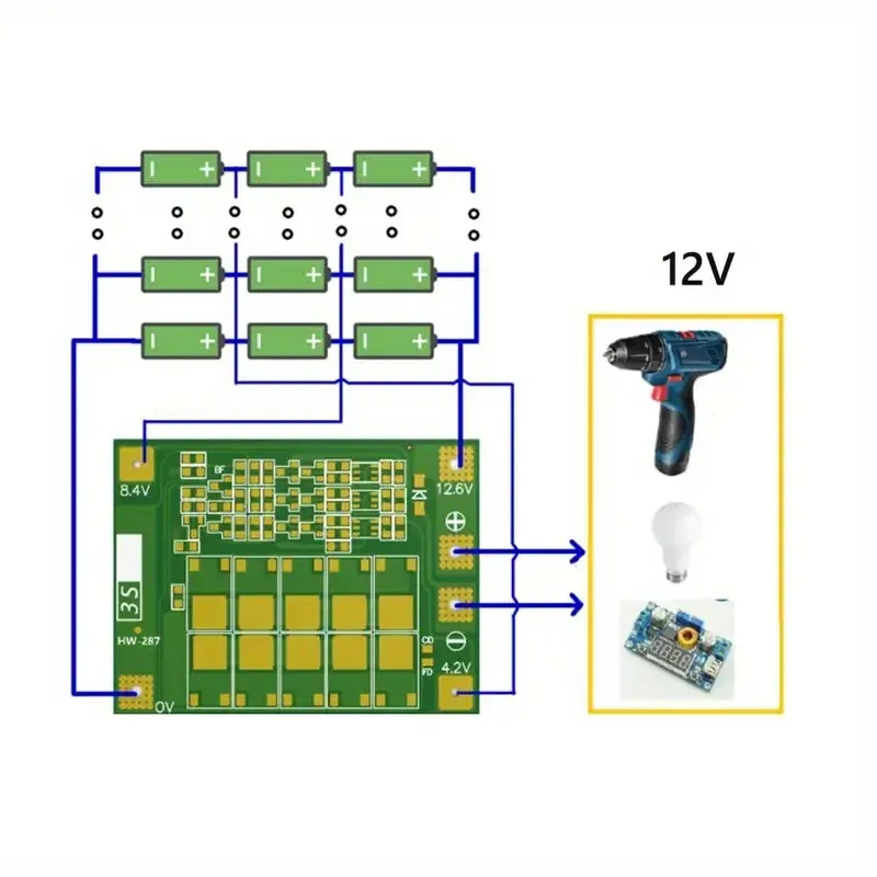 Контроллер для Li-ion аккумуляторов 18650 с балансировкой 40A Киев - изображение 8