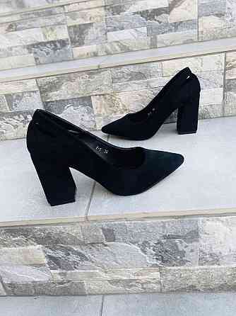 Meideli Туфлі жіночі MEIDELI чорні еко-замша каблук 9 см 38р.-25 см 39р.-25.5 см (3955) Коломыя