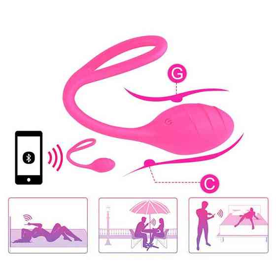 Смарт віброяйце (10 режимів) - Рожевий - Смарт вібратори Вінниця