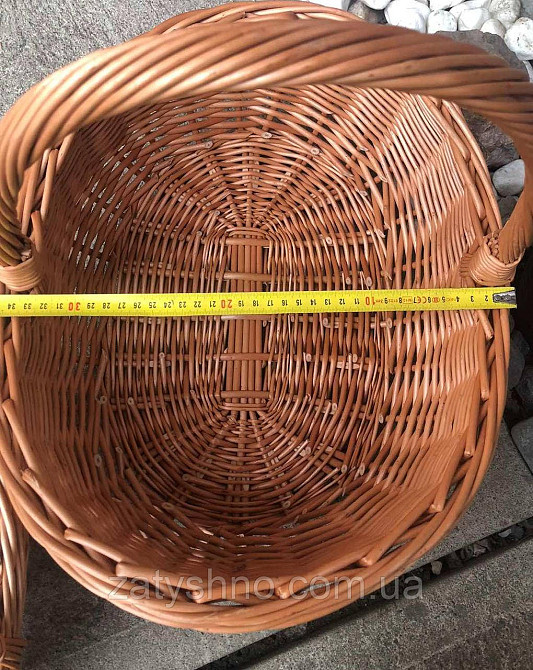 Корзина пасхальная  широкая из лозы( 1шт) Киев - изображение 8