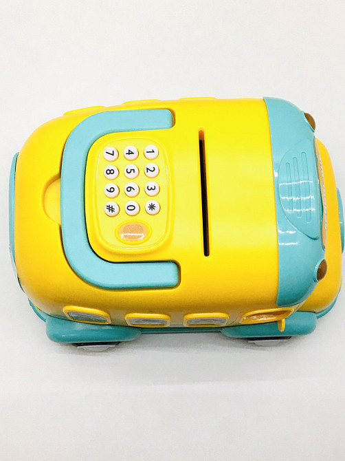 Сейф-скарбничка A-Toys Автобус звук /світло/ Жовтий (8118) Чернігів - фото 5