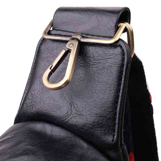 Жіночий слінг сумка через плече з екошкіри Vintage sale_15117 Чорний Київ