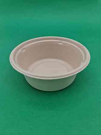 Тарілка паперова кругла глибока 400 ml (бежева) (50 шт.) Харків