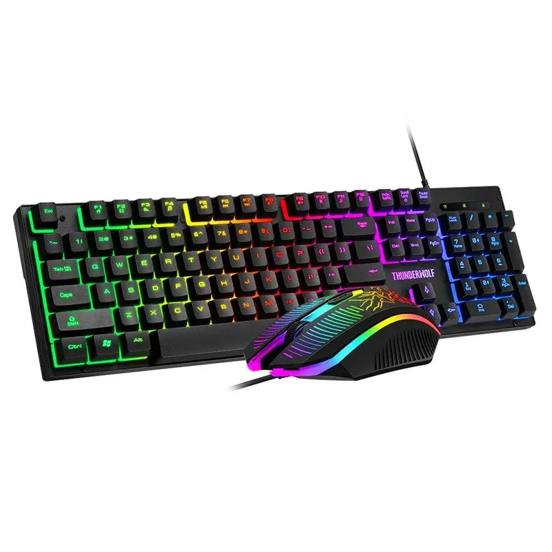 Игровой комплект клавиатура и мышь наушники коврик 4в1 Linmoni TF-400 Kit с RGB подсветкой для геймеров Коломия - фото 8