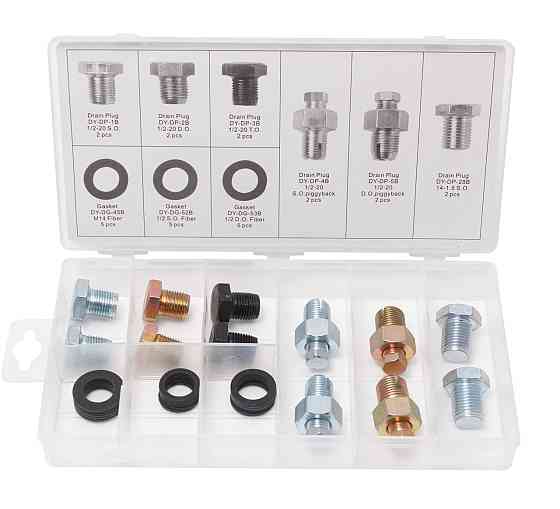 Набір маслозливних отворів з шайбами 27пр.в пластиковому органайзері Forsage F-01Z0253 Одесса