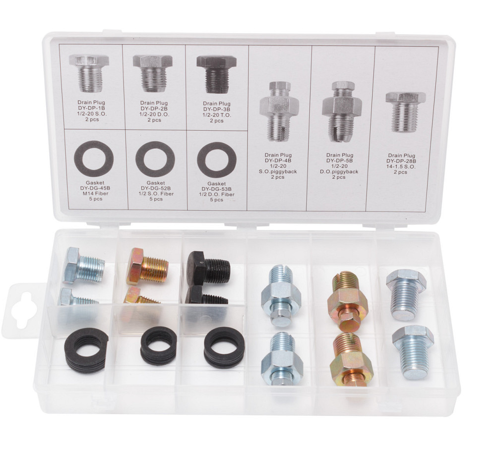 Набір маслозливних отворів з шайбами 27пр.в пластиковому органайзері Forsage F-01Z0253 Одесса - изображение 1