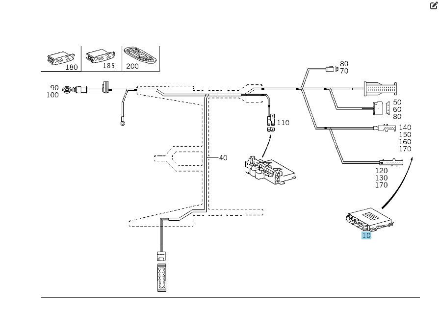 Mercedes-Benz  A0205455232 Блок керування парктроніком S-class short W220 S-class long V220 Одеса - фото 5