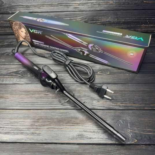 Плойка для афро-кучерів VGR V573 з керамічним покриттям і затискачем, швидкий нагрів, стильна укладка Одеса - фото 2