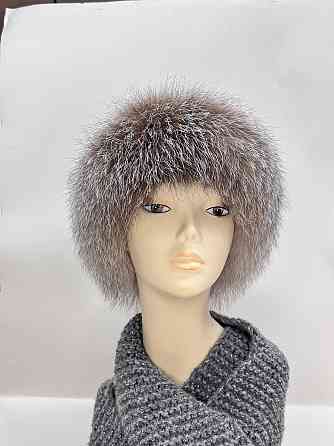 Меховая повязка женская на голову Золотистый Харьков