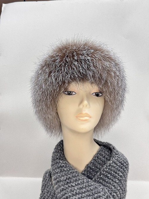 Хутряна пов'язка на голову жіноча Золотистий Харків - фото 6