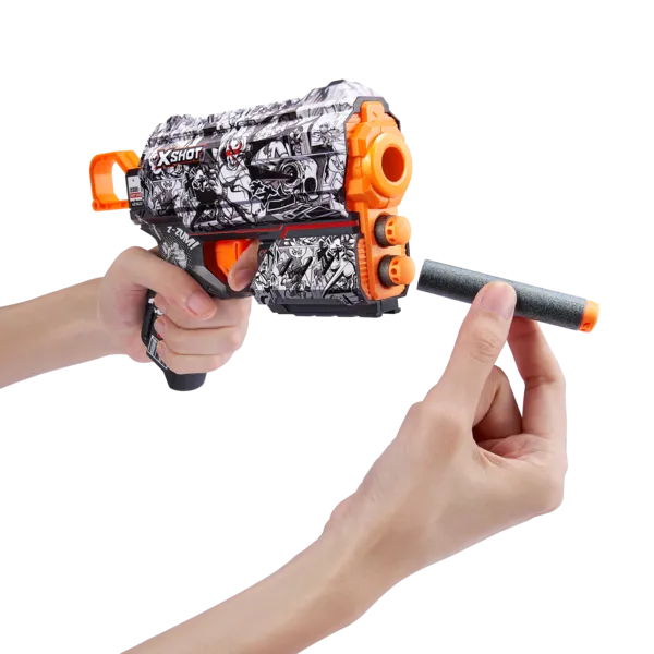 Скорострельный бластер X-Shot Skins Flux Illustraate 8 патронов (36516D) Харьков - изображение 13