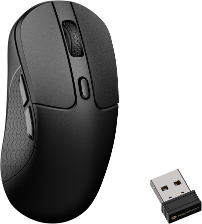 Бездротова ігрова миша Keychron M3 8K Black, PixArt 3950, 30000 DPI, 8000 Гц, Bluetooth 5.3, 2.4 ГГц, USB-C, 79 г Київ