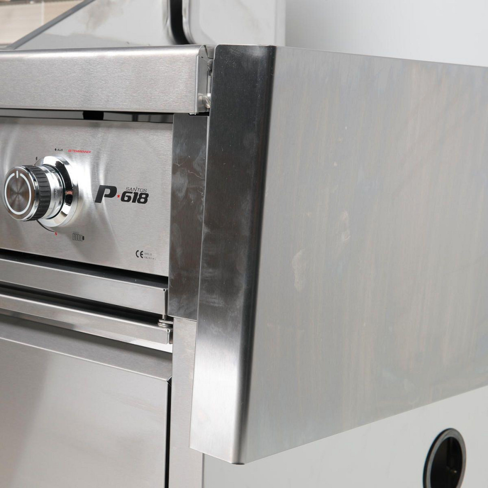 Газовий гриль SANTOS P-618, з бічним і заднім пальниками, нержавіюча сталь 900327 Код: 010948 Рівне - фото 6