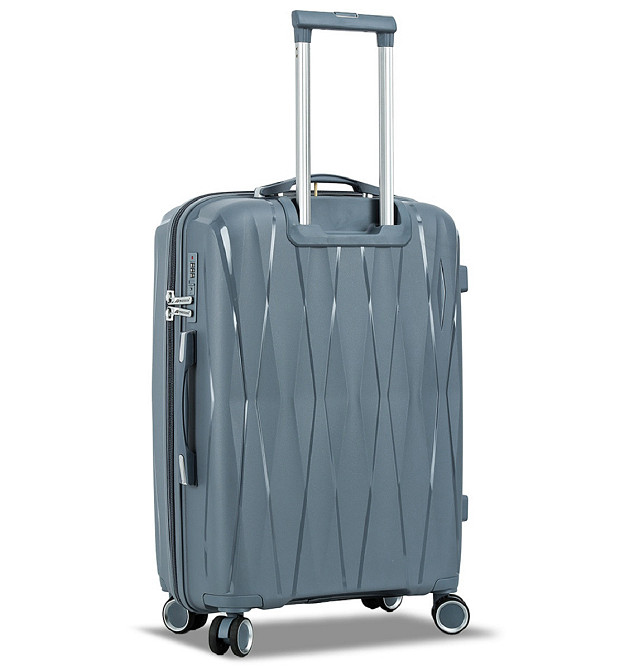 Валіза поліпропіленова MADISSON 51103 велика 77 см сіро-синя Київ - фото 15