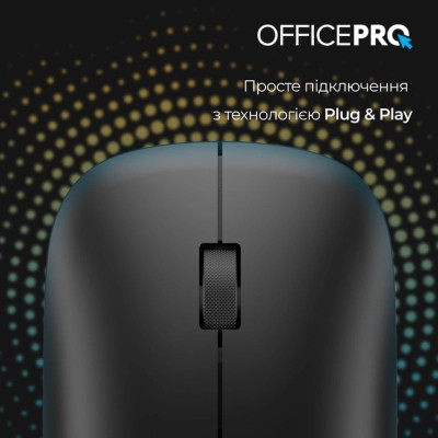 Мишка OfficePro M225B Silent Click Wireless Black (M225B) Вінниця - фото 3