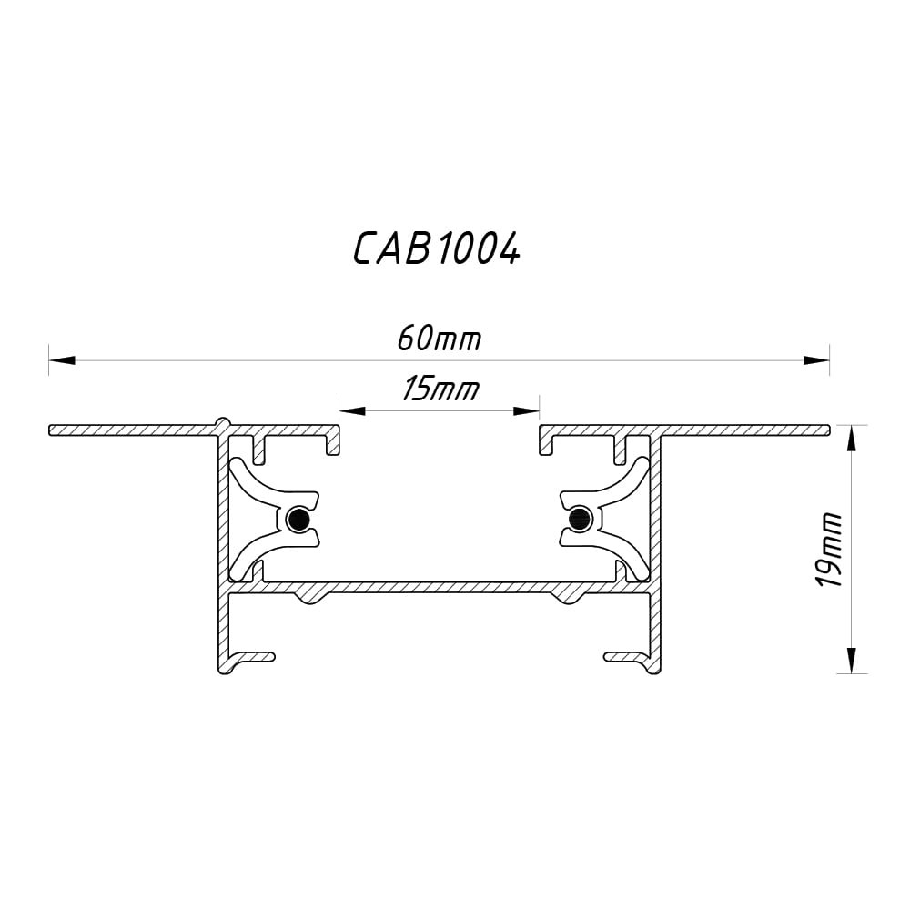 Шинопровід однофазний Feron CAB1004 2м білий Харьков - изображение 2
