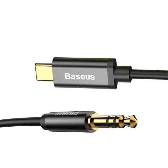 Кабель AUX перехід Baseus Yiven M01 Type-c to Jack 3.5m CAM01-01 (Чорний) Николаев