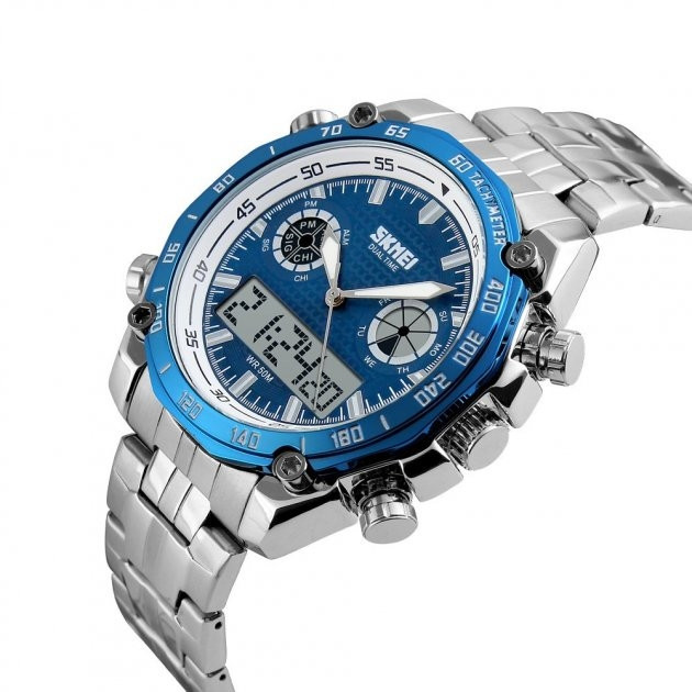 Наручные мужские часы Skmei 1204 direct Синий Киев - изображение 1