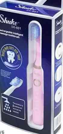 Электрическая зубная щетка Shuke SK-601 c 4 насадками на аккумуляторе. Киев