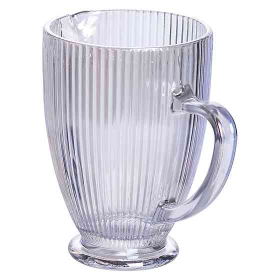 Глечик скляний 1,2 л ребристий фігурний HP7118RB Київ