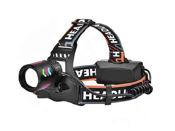Налобний ліхтар BL-8096-4 4кольлори світіння USB CHARGE ТМ BAILONG Київ