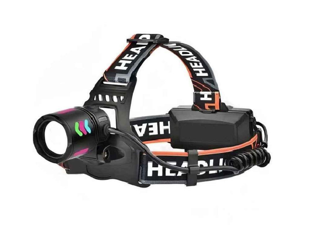 Налобний ліхтар BL-8096-4 4кольлори світіння USB CHARGE ТМ BAILONG Київ - фото 1