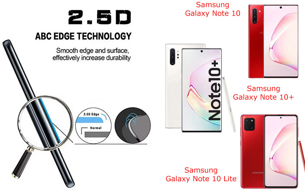 Захисне скло ArmorGlass для Samsung Galaxy Note 10, Galaxy Note 10+, Galaxy Note 10 Lite – стійке до подряпин та ударів Київ - фото 2