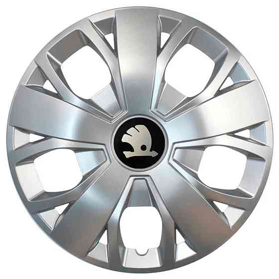 Автомобільні модельні ковпаки R16 Skoda 420 4шт, SJS, сріблясті Київ