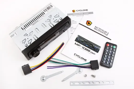 Автомагнітола Cyclone MP-1088 DSP BT/USB+USB Charge/MicroSD/ISO/ доп. розємом /ПДУ/CarMedia Вінниця