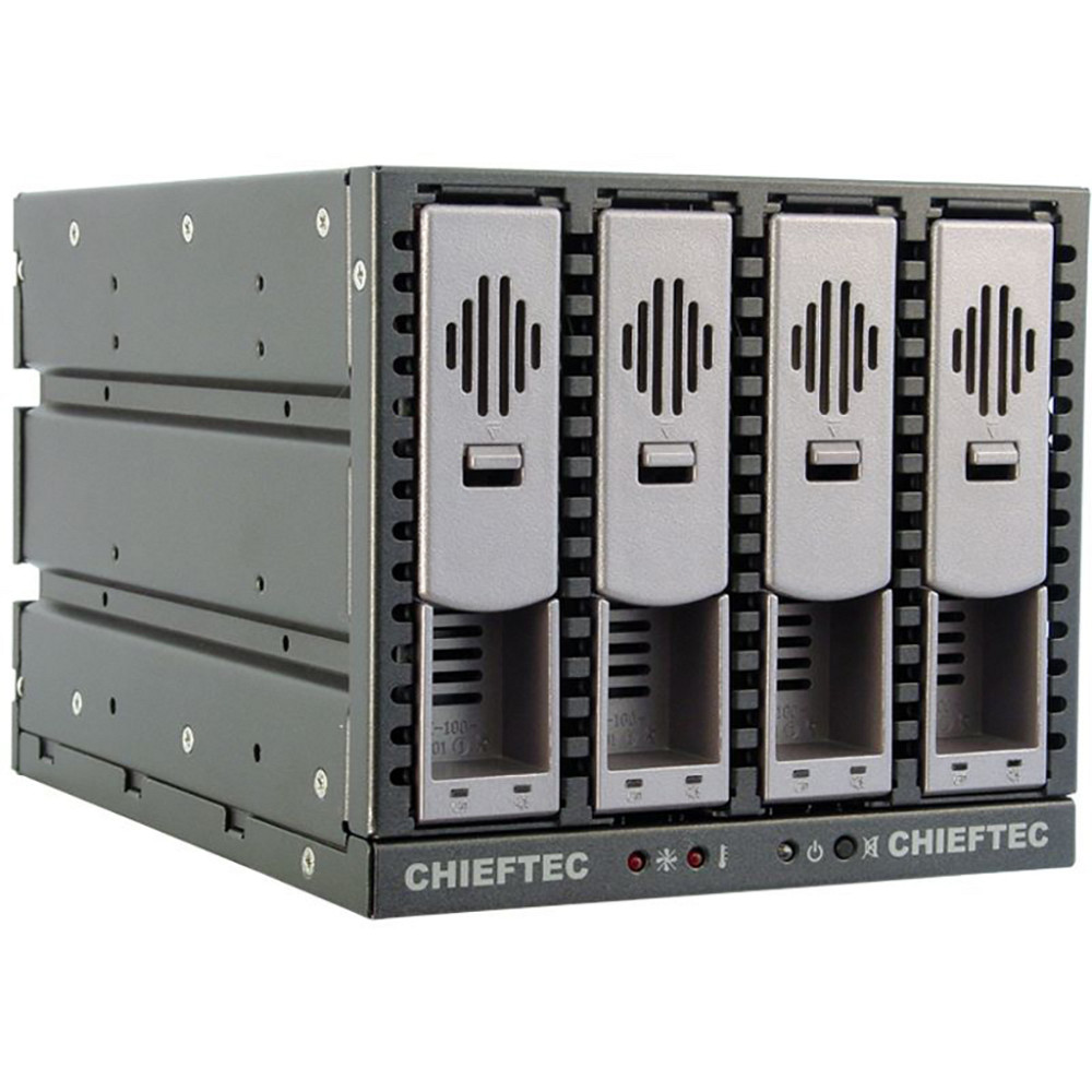 Бекплейн Chieftec SST-3141SAS 3x5.25" -> 4x3.5" HDDs Hot-Swap Aluminium Винница - изображение 2
