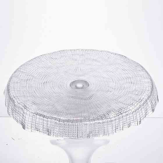 Тортівниця скляна на ніжці прозора Yiwu 64486-54 Коломия