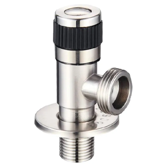 Кран для подключения сантехприборов Champion VAL-05 1/2x3/4 с нерж. стали SUS304 (CH0324) Киев