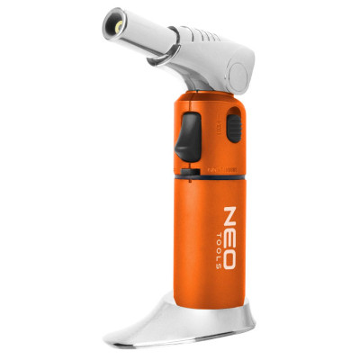 Газовый паяльник Neo Tools поворотный, пьезоподжиг, 1350°C, объем 7.8г, 340г (19-904) Винница - изображение 1