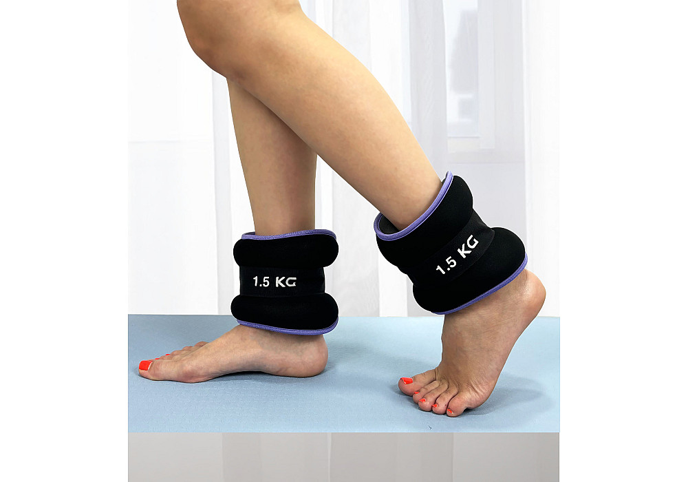 Обтяжувачі EasyFit Comfort 1,5 кг для ніг та рук з металом (пара) Коломия - фото 1