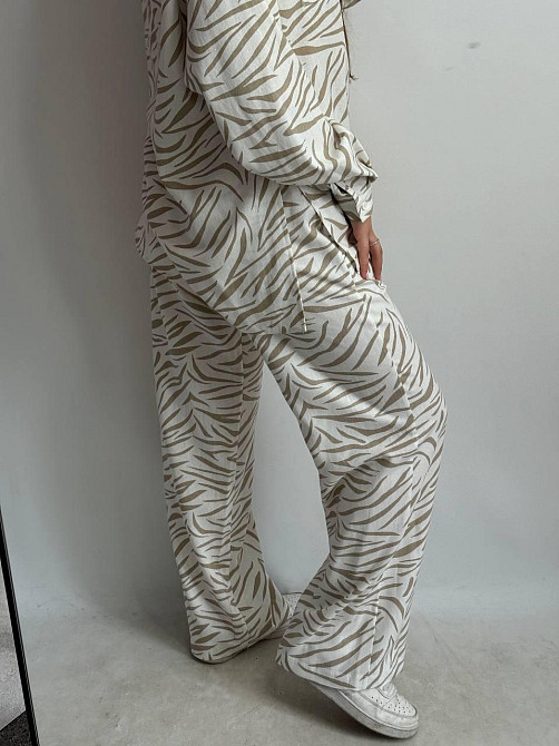 Костюм женский летний лен Бежевый Животные принты XL-XXL Харьков - изображение 6