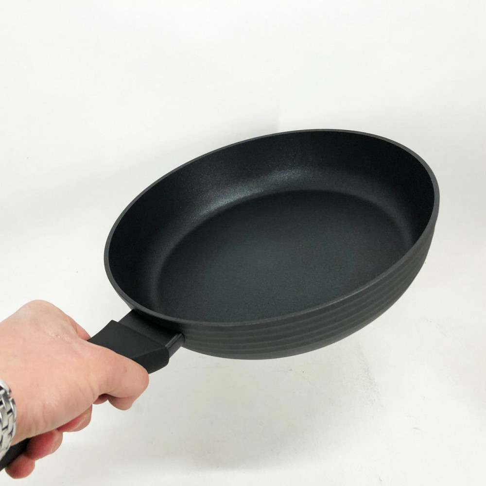 Легка сковорода для домашньої кухні, Антипригарна сковорода без олії з алюмінієвим корпусом VB-45 Львів - фото 3