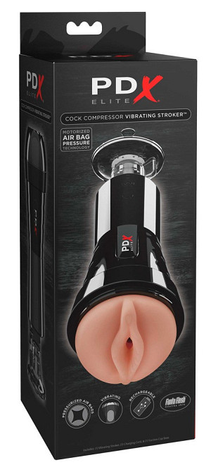 Мастурбатор з вібрацією Pipedream Extreme Elite Manhood Compressor Sex Aura Київ - фото 2