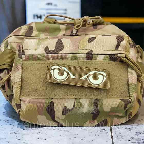 Суворі котячі очі Laser Cut койот шеврон / патч Київ