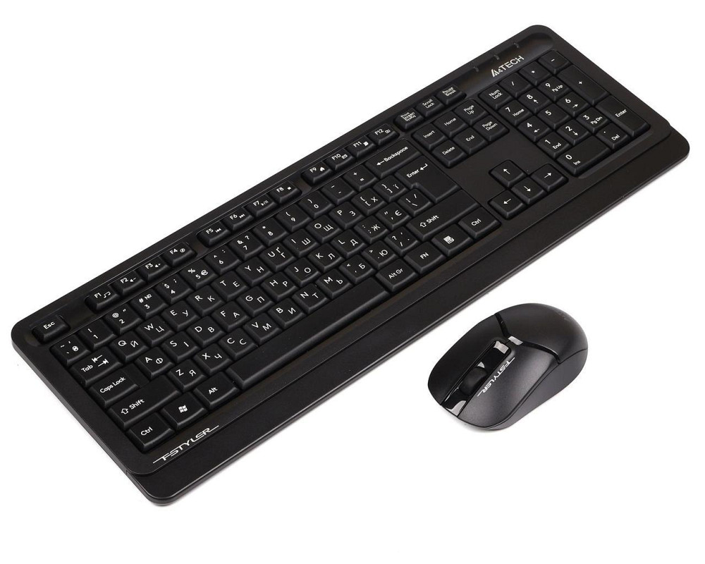 Комплект (клавіатура, миша) бездротовий A4Tech FG1012S Black/Grey Сірий Харків - фото 3