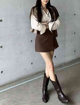 Базова жіноча спідниця-шорти костюмка люкс Шоколад, 44/46 Одеса