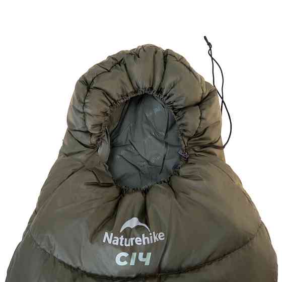 Спальник с капюшоном Naturehike CNK2300SD014 MJ600 Сич, зеленый Киев