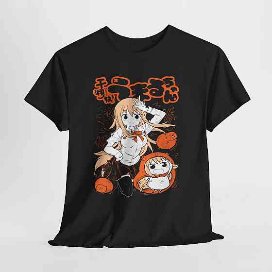 Футболка аниме Аниме Гирл Химоуто Умару оверсайз (S/M/L) Черний AnimeJ0644 Днепр